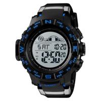 SKMEI 1380 mannen modieuze buiten 50m waterdichte digitale horloge grote Dial sport pols Watch(Blue)