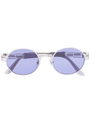 Jean Paul Gaultier lunettes de soleil à monture ronde - Argent