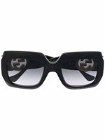 Gucci Eyewear lunettes de soleil à monture oversize - Noir