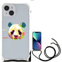 iPhone 14 Stevig Bumper Hoesje Panda Color - thumbnail