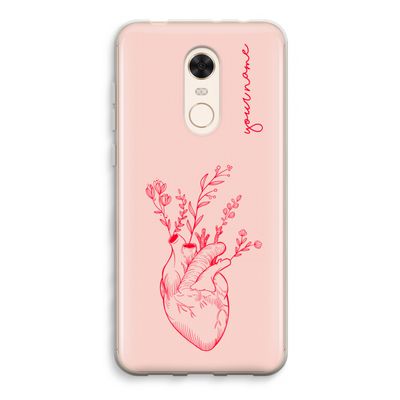 Blooming Heart: Xiaomi Redmi 5 Transparant Hoesje