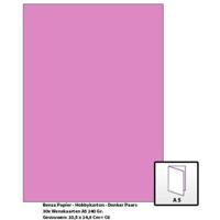 Benza Papier - Gekleurd Printpapier Hobbykarton 240 Gr. (Gram) A5 - Donkerpaars - 30 Stuks (Wenskaarten)