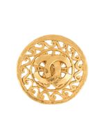 CHANEL Pre-Owned broche CC à design médaillon - Or - thumbnail