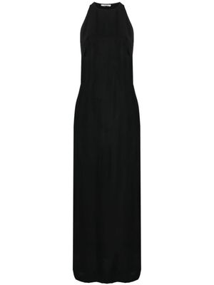 Gauchère robe longue à dos nageur - Noir