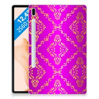 TPU Case Samsung Galaxy Tab S7FE Barok Roze - thumbnail