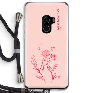 Giving Flowers: Xiaomi Mi Mix 2 Transparant Hoesje met koord