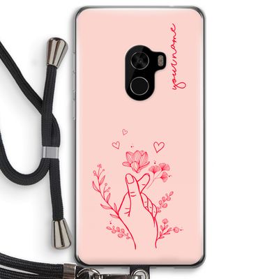 Giving Flowers: Xiaomi Mi Mix 2 Transparant Hoesje met koord