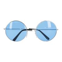 Boland Partybril hippie xl blauw