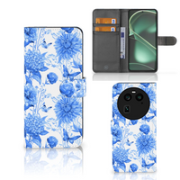 Hoesje voor OPPO Find X6 Flowers Blue - thumbnail