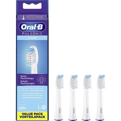 Oral-B Pulsonic Clean Opzetborstel voor elektrische tandenborstel 4 stuk(s) Wit