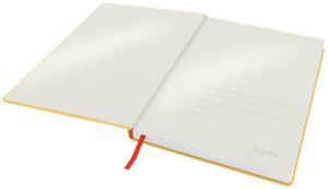 Leitz Cosy notitieboek met harde kaft, voor ft B5, geruit, geel