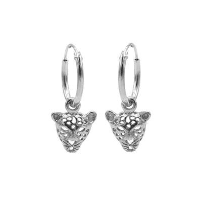 Karma Oorringen Hoops Leopard Zilver
