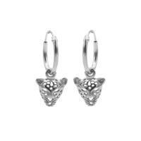 Karma Oorringen Hoops Leopard Zilver