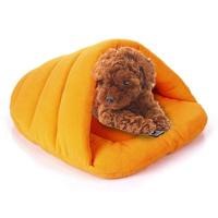 Slipper vorm Polar Fleece warm Thicken huisdier honden katten huis grootte: L 58 × 68 × 32cm (oranje)