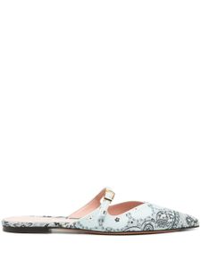 ZIMMERMANN mules Aura à motif cachemire - Bleu