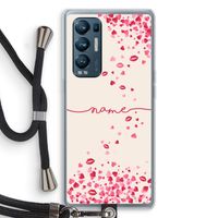 Hartjes en kusjes: Oppo Find X3 Neo Transparant Hoesje met koord