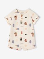 Bedrukte baby sweater vanille