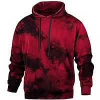 Voor heren Trui met capuchon Zwart Geel Rood blauw Paars Capuchon Tie Dye Grafische prints Afdrukken Dagelijks Sport 3D-afdrukken Streetwear Ontwerper Basic Lente Herfst Kleding Hoodies Sweatshirts Lightinthebox - thumbnail