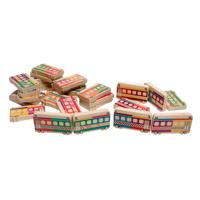BS Toys houten dominotrein, 14dlg.