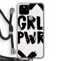Girl Power #2: Pixel 5 Transparant Hoesje met koord