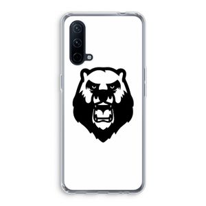 Angry Bear (white): OnePlus Nord CE 5G Transparant Hoesje