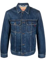 Diesel veste en jean à logo brodé - Bleu