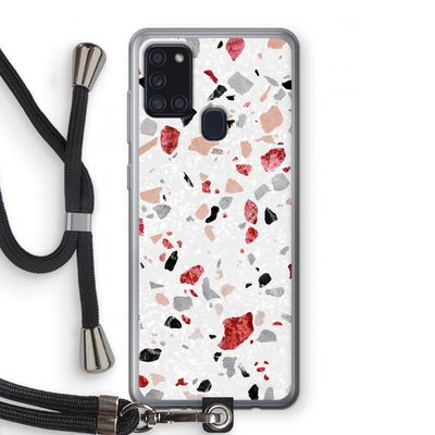 Terrazzo N°12: Samsung Galaxy A21s Transparant Hoesje met koord