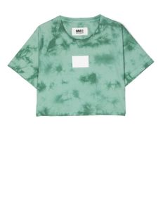 MM6 Maison Margiela Kids t-shirt à patch logo - Vert