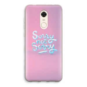 Sorry not sorry: Xiaomi Redmi 5 Transparant Hoesje