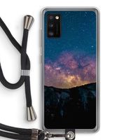 Travel to space: Samsung Galaxy A41 Transparant Hoesje met koord