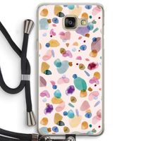 Terrazzo Memphis Pink: Samsung Galaxy A5 (2016) Transparant Hoesje met koord
