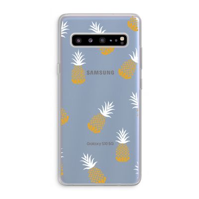 Ananasjes: Samsung Galaxy S10 5G Transparant Hoesje