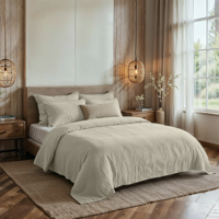 Dekbedovertrek Percale Katoen Mousseline Wit Effen 200x200 Cm Dreamhouse - Dekbed-Discounter.nl