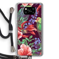 Papegaaien: Xiaomi Poco X3 NFC Transparant Hoesje met koord