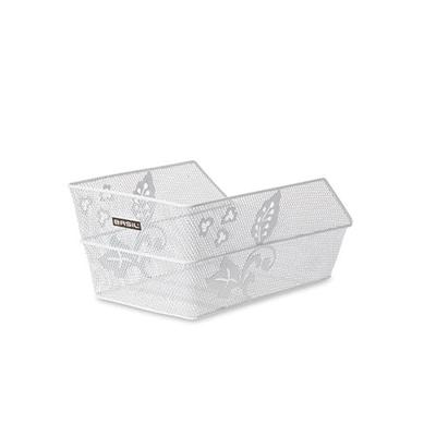 Basil cento s fm - fietsmand - achterop - klein - inclusief bevestigingsmateriaal - wit