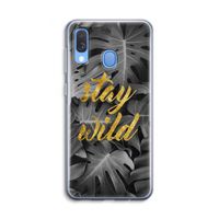 Stay wild: Samsung Galaxy A40 Transparant Hoesje