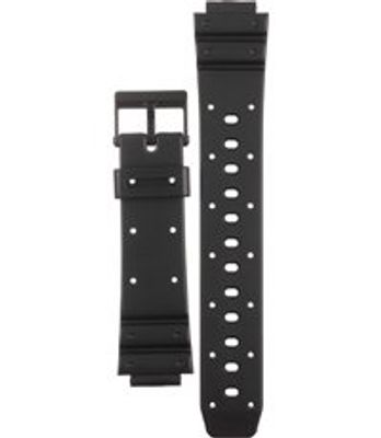 Horlogeband Casio 70607875 Rubber Zwart 14mm