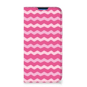 iPhone 14 Pro Max Hoesje met Magneet Waves Pink