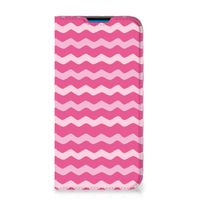 iPhone 14 Pro Max Hoesje met Magneet Waves Pink