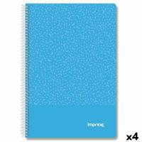 Schrift Imprex Blauw Din A4 80 Lakens (4 Stuks)