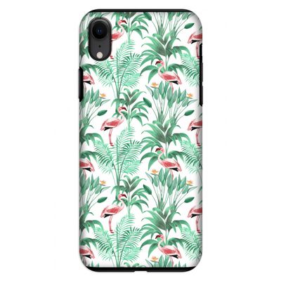 Flamingo bladeren: iPhone XR Tough Case