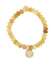 Sydney Evan bracelet en or 14ct serti de diamant et d'opale - Jaune