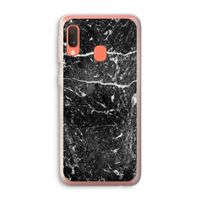 Zwart marmer: Samsung Galaxy A20e Transparant Hoesje