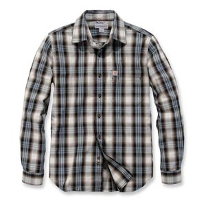 Carhartt Essential Collar Steel Blue Plaid Overhemd Heren Size : S