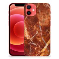 iPhone 12 Mini | TPU | Siliconen hoesje | Marmer Bruin