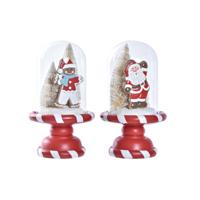 Kerstversiering DKD Home Decor Hars (13,5 x 13,5 x 23,5 cm) (2 Stuks)