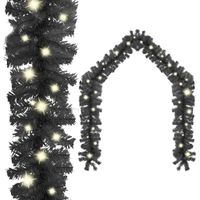VidaXL Kerstslinger met led-lampjes 5 m zwart