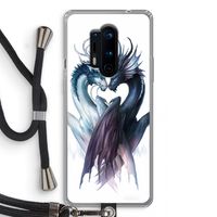 Yin Yang Dragons: OnePlus 8 Pro Transparant Hoesje met koord