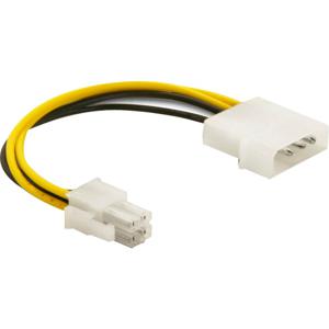 DeLOCK Cable P4 male > Molex 4pin male Meerkleurig 0,13 m