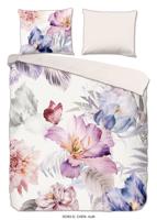 Descanso Dekbedovertrek "bloemen" - Multi - (200x200/220 cm) - Biologisch Katoen satijn